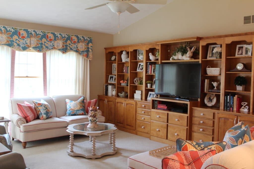 Triptych Inspires Living Room Redesign - JSB Designs