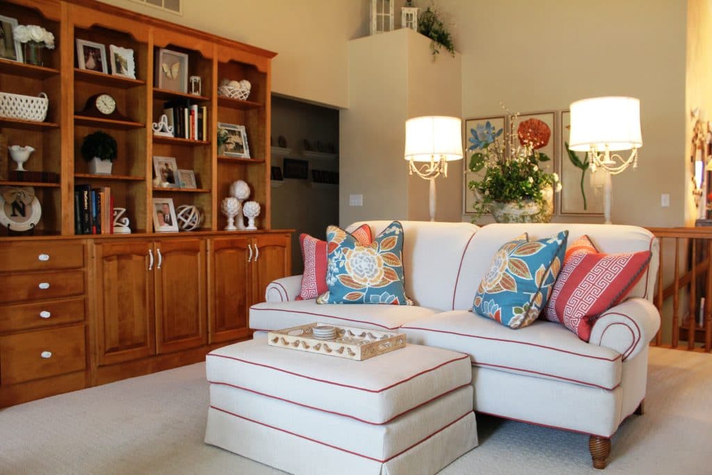 Triptych Inspires Living Room Redesign - JSB Designs