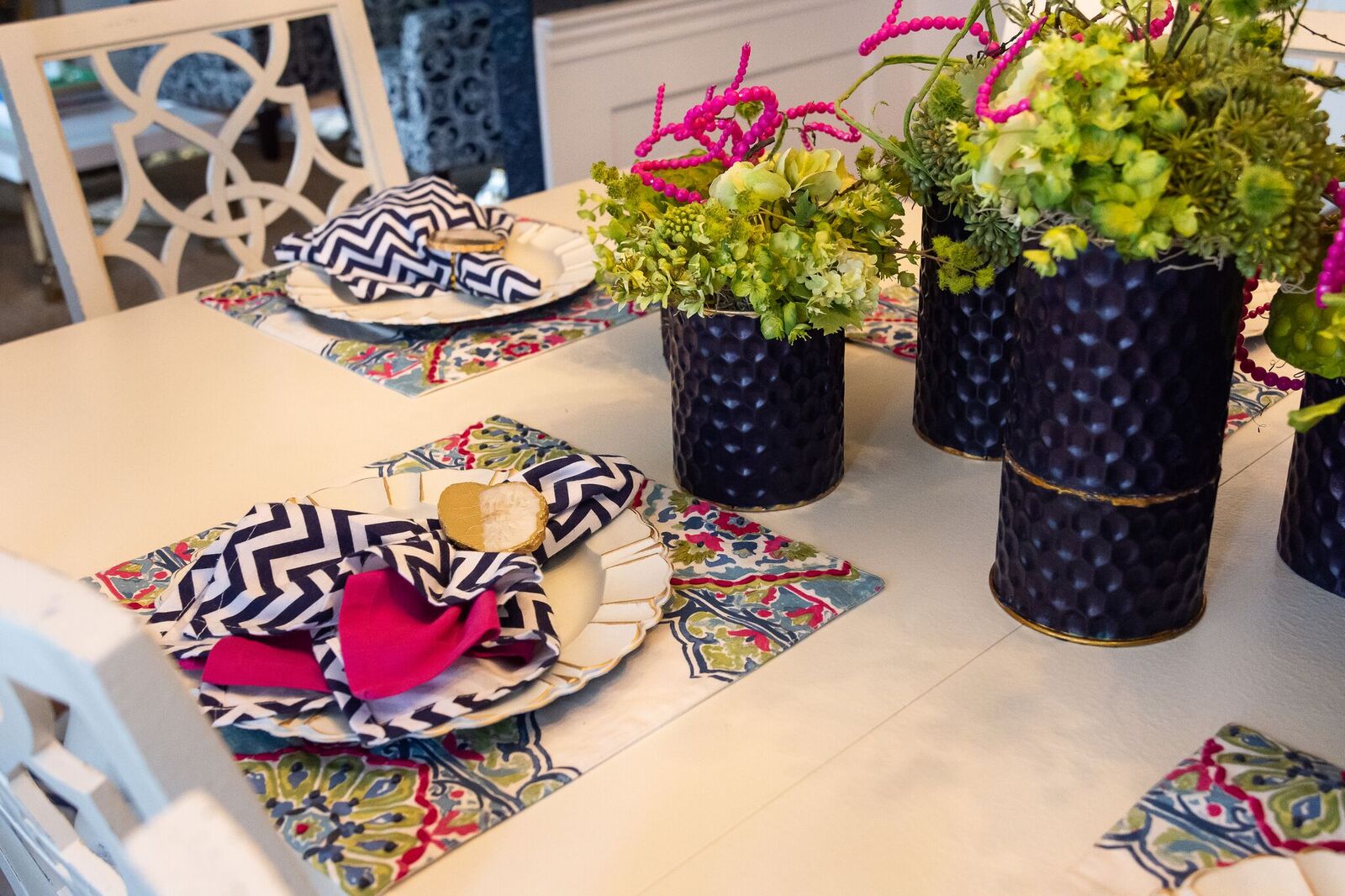 Kate Spade inspired dining room by JSB Designs