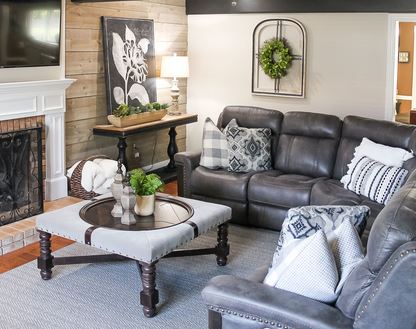 gray living room design