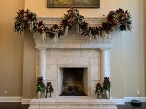 holiday mantle decor by JSB Designs